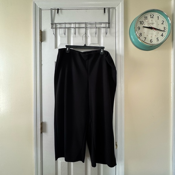 LOFT Black Dress Pants Wide-Leg - Picture 1 of 3